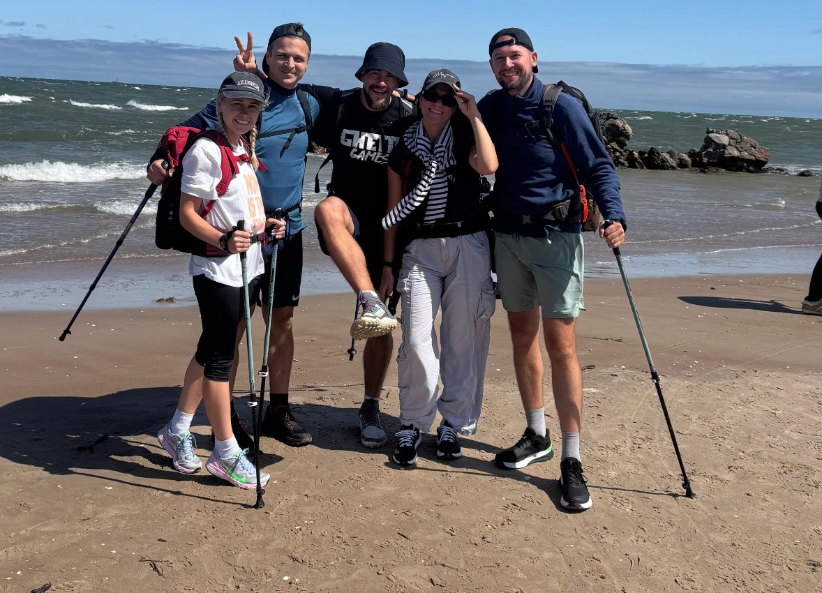 Kolkasrags–Dubulti pārgājiena beigas pludmalē