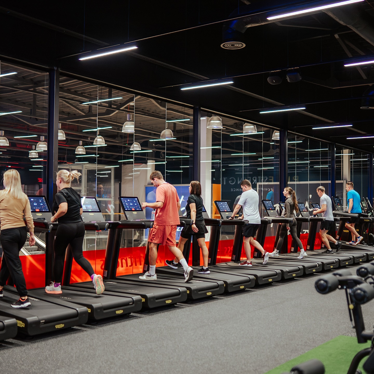 MyFitness zāle treniņa laikā